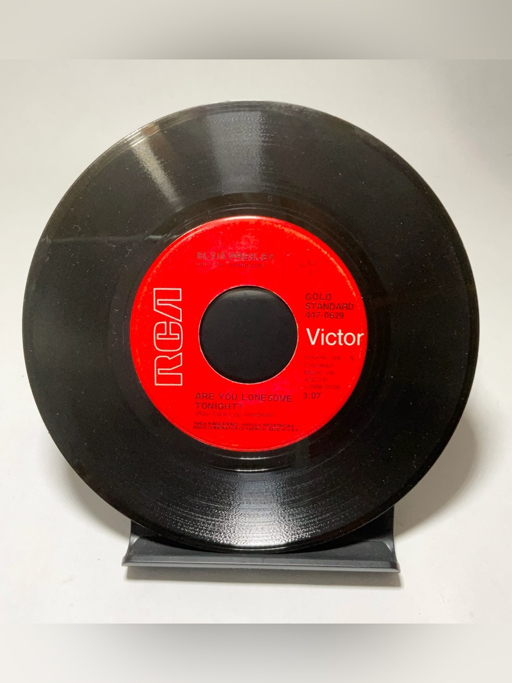 VINYL 45  ELVIS PRESLEY w Jordanaires I GOTTA KNOW ARE YOU LONESOME TONIGHT RCA